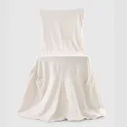 Elegant Chair Cover for the Living Room in Colored Cotton with Backrest - Filippa Viadurini