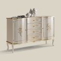 Classic 2 Doors and 4 Drawers Wooden Sideboard Made in Italy - Windsor