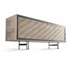 Modern design sideboard in solid wood, W192 x D 50 cm, Teresa Viadurini