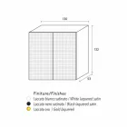 Design sideboard with 2 white, black or gold flora models Viadurini