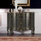 Luxury Sideboard with 2 Doors and 1 Wooden Drawer Made in Italy - Leonor Viadurini