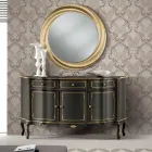 Luxury Sideboard with 3 Doors and 3 Wooden Drawers Made in Italy - Leonor Viadurini