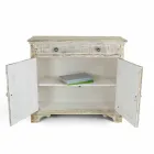 Solid Spruce Wood Sideboard with Internal Shelves Made in Italy - Pierrot Viadurini