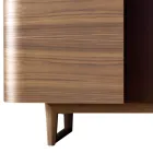 Grilli York wood veneer cupboard with 4 doors 100 % made in Italy Viadurini
