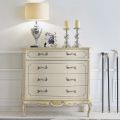 Classic Living Room Sideboard White Wood or Walnut Made in Italy - Chantilly