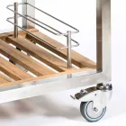 Outdoor Kitchen in Steel and Wood with Teppanyaki - Buoncalliope Viadurini