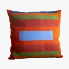 Hand Painted Hemp Cushion Unique Piece Italian Art - Viadurini by Marchi Viadurini