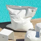 Cloud Pillow relaxing outdoor faux leather white nautical Trona Viadurini