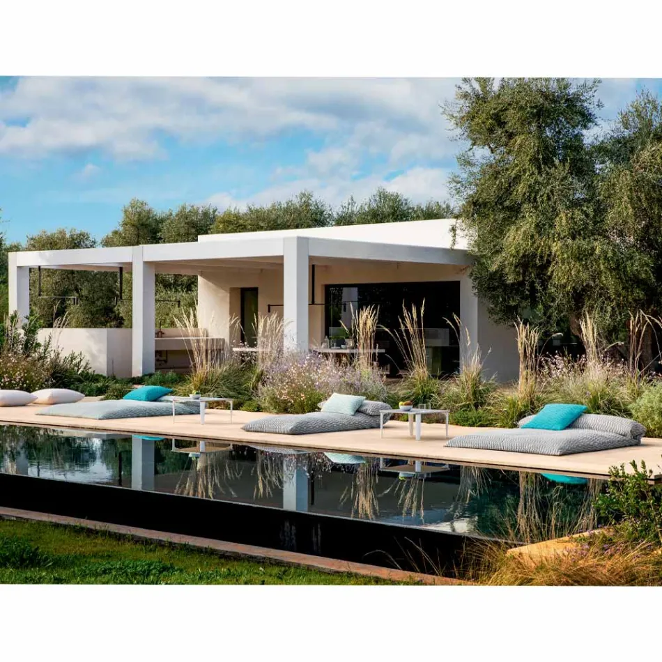 Luxury Design Double Outdoor Daybed Made in Italy - Emanuela Viadurini