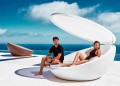 Daybed made with polyethylene resin, modern design Ulm by Vondom