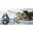 Outdoor Daybed in Aluminum and Luxury Design Fabric - Frame Vineyard by Vondom Viadurini