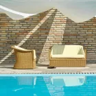 2 seater sofa from polyethylene garden handmade Jonny Viadurini