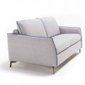 2 seater large sofa Erica lenght 165 cm, made in Italy modern design