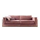 3-seater upholstered design sofa Grilli York 100 % made in Italy Viadurini