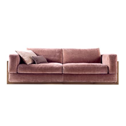 3-seater upholstered design sofa Grilli York 100 % made in Italy Viadurini