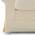 3 Seater Sofa Covered in High Quality Made in Italy Fabric - Andromeda Viadurini