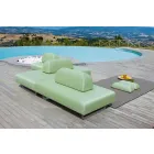 2 Seater Outdoor Sofa in Fabric and Metal Made in Italy Design - Selia Viadurini