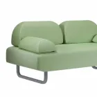 2 Seater Outdoor Sofa in Fabric and Metal Made in Italy Design - Selia Viadurini