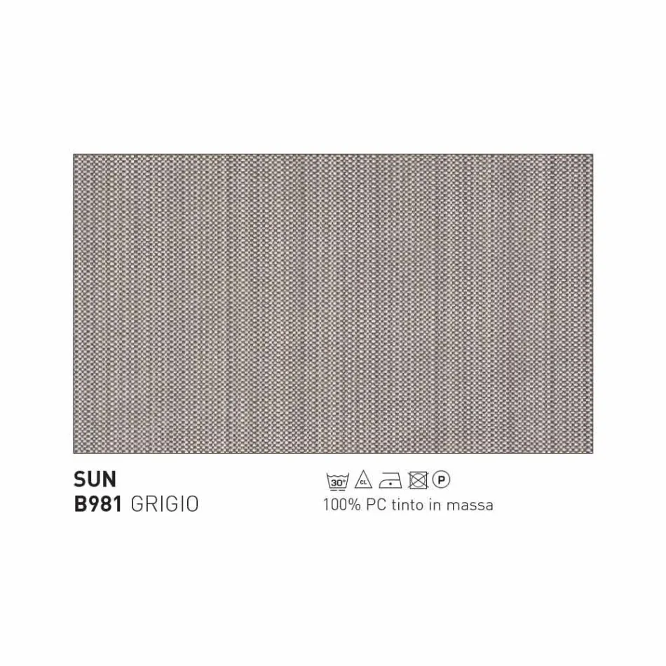 Modern Varaschin Emma outdoor sofa in fabric and metal Viadurini