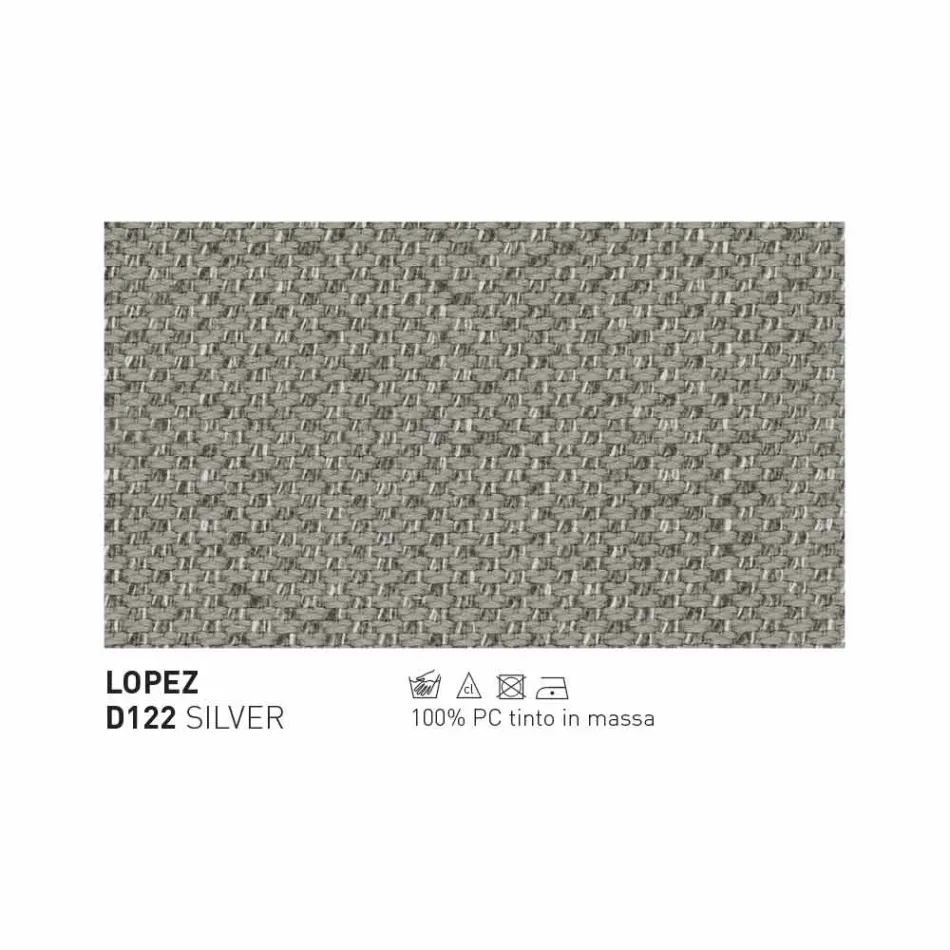 Modern Varaschin Emma outdoor sofa in fabric and metal Viadurini