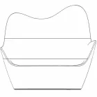 Modern design polyethylene garden sofa Sabinas by Vondom Viadurini