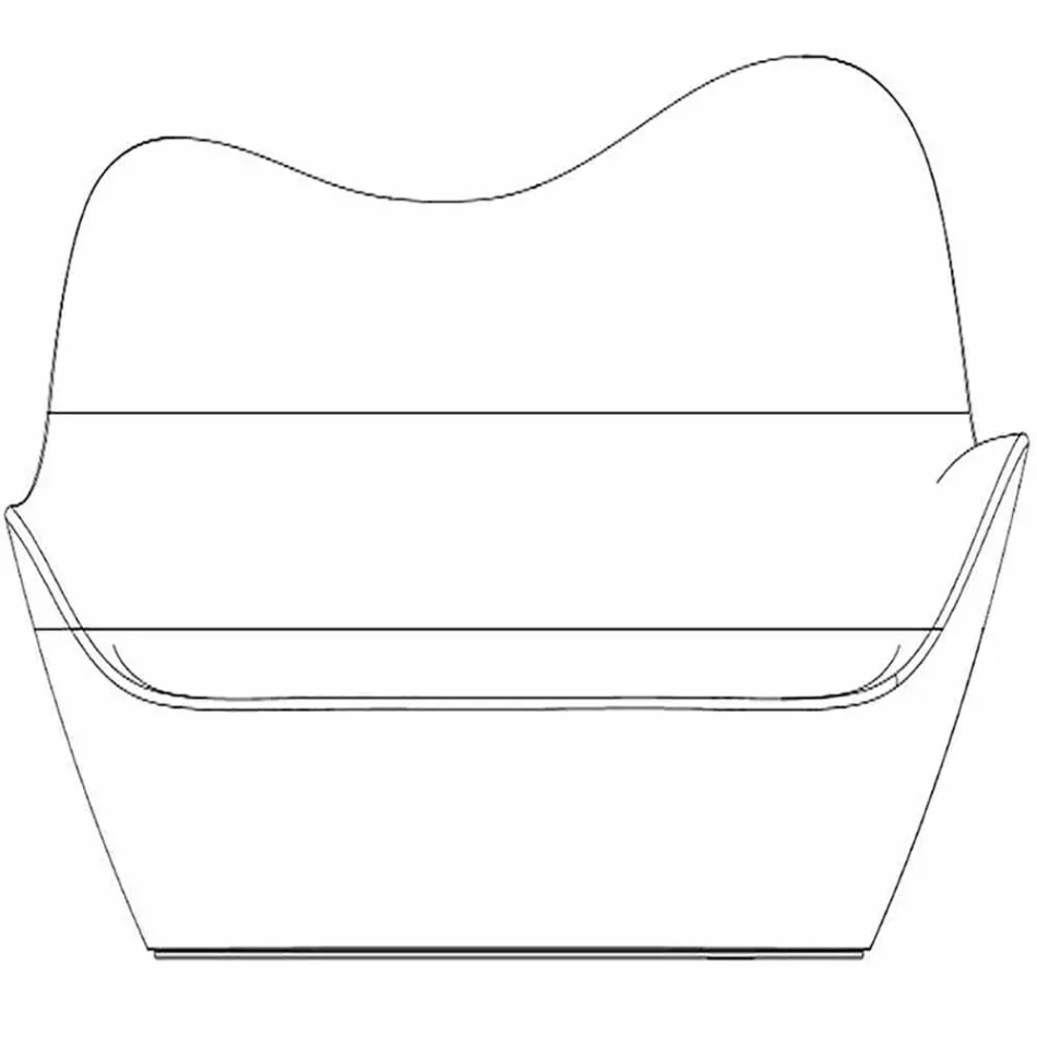 Modern design polyethylene garden sofa Sabinas by Vondom Viadurini
