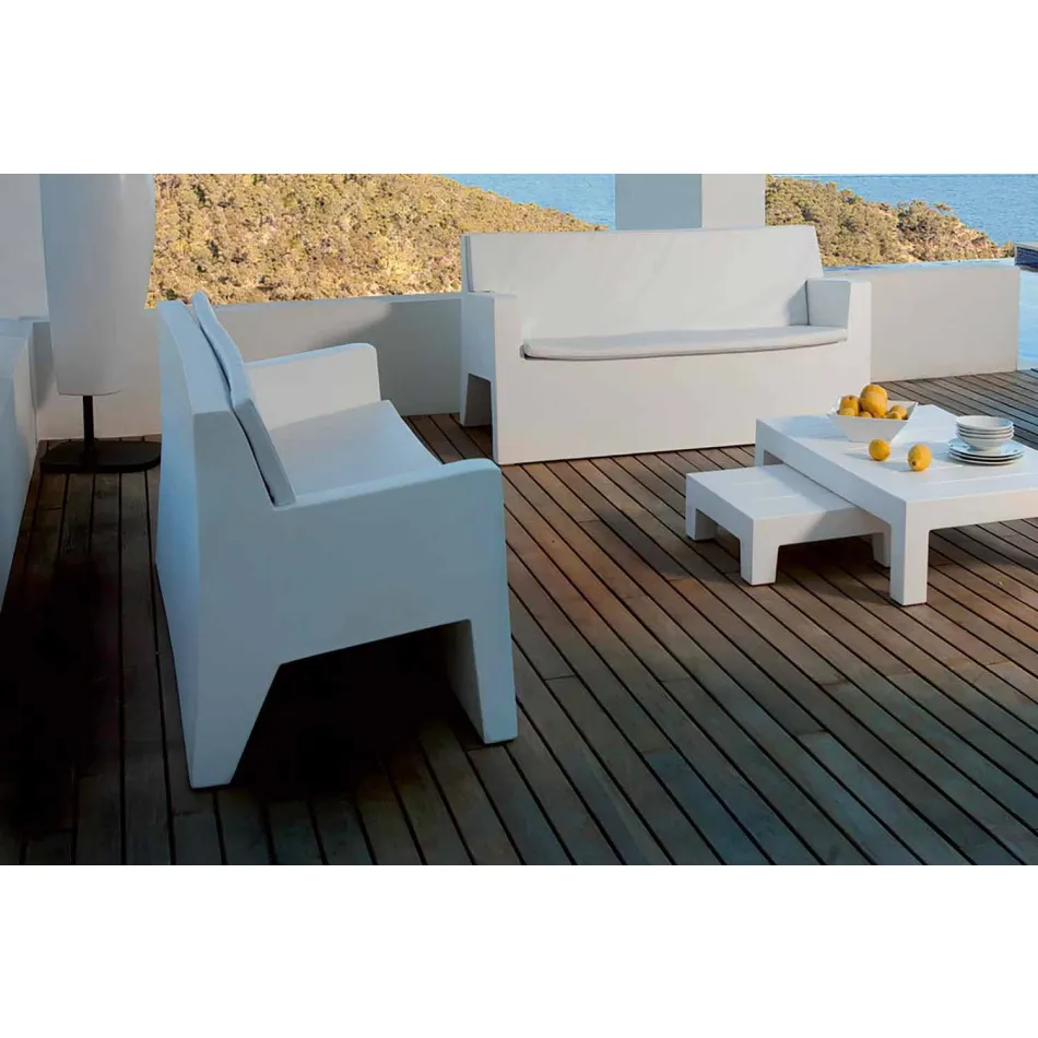 Jut by Vondom garden sofa, in polyethylene resin, design Viadurini