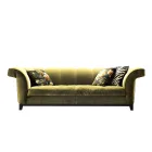 Design 3 seater upholstered sofa Grilli Shell handmade in Italy Viadurini