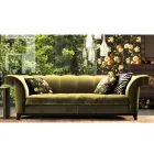 Design 3 seater upholstered sofa Grilli Shell handmade in Italy Viadurini