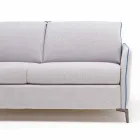 Modern design two-seater sofa L.145 cm eco-leather / Erica fabric Viadurini