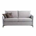 Modern design two-seater sofa L.145 cm eco-leather / Erica fabric Viadurini
