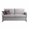 2 seater sofa Erica lenght 145 cm, with fabric/faux leather upholstery