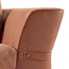 3 seater upholstered fabric sofa Grilli Joe 100 % made in Italy Viadurini