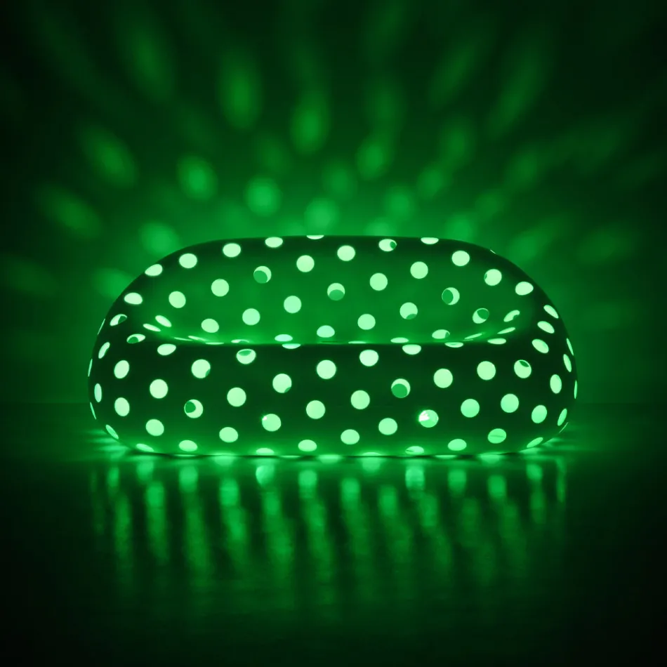 Luminous Outdoor Sofa in Polyethylene with LED Made in Italy - Asso Viadurini