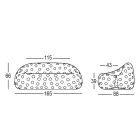 Luminous Outdoor Sofa in Polyethylene with LED Made in Italy - Asso Viadurini