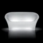 Outdoor Bright Sofa in Polyethylene with LED Light Made in Italy - Conda Viadurini