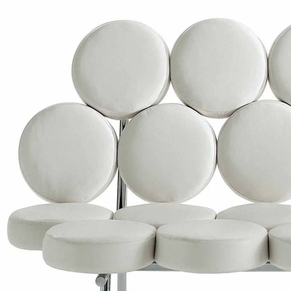 Modern Leather Sofa with Luxury Made in Italy Steel Structure - Arthur Viadurini