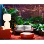 2 seater outdoor sofa in fabric or leather - Mara by Slide Viadurini