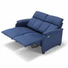 Electric relax sofa 2posts, 2 electric chairs Gelso, modern design Viadurini