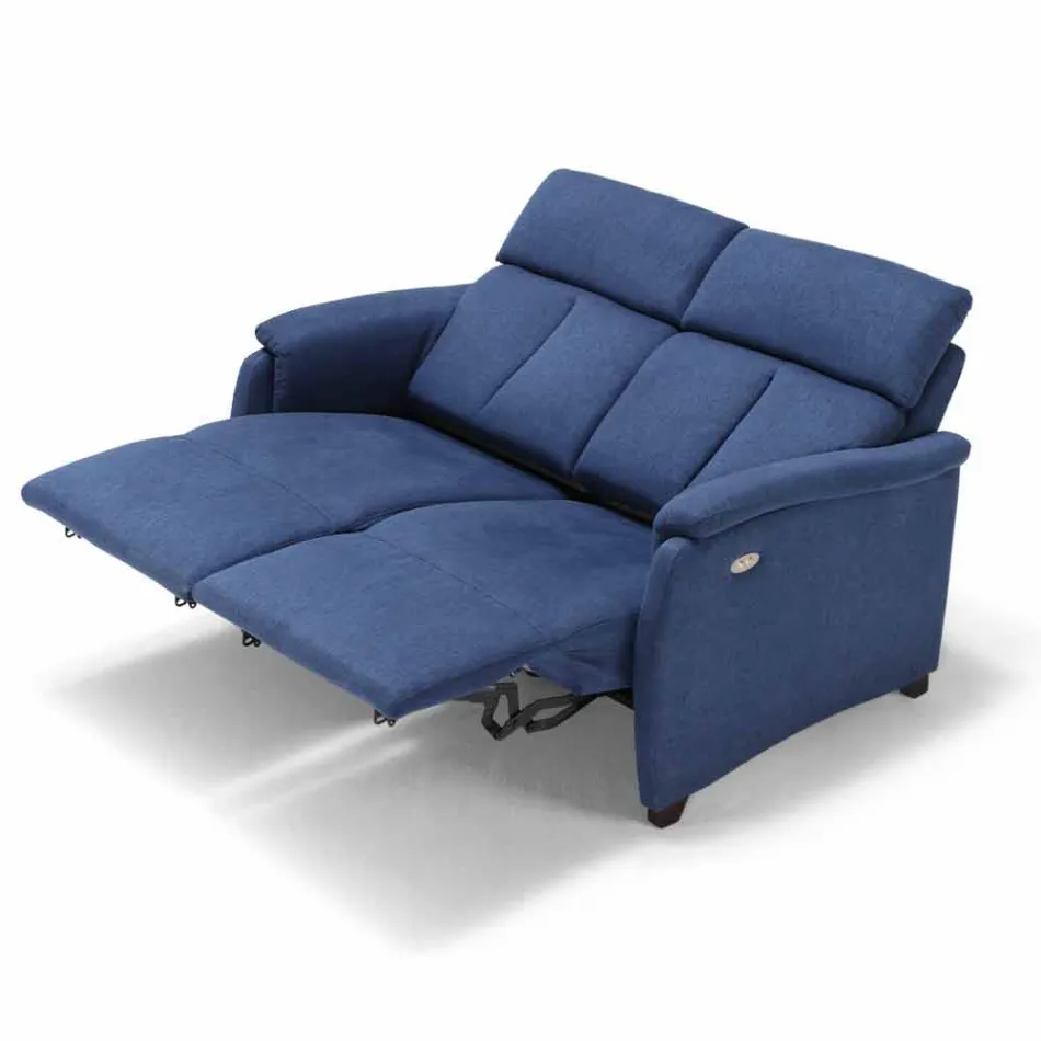 Electric relax sofa 2posts, 2 electric chairs Gelso, modern design Viadurini