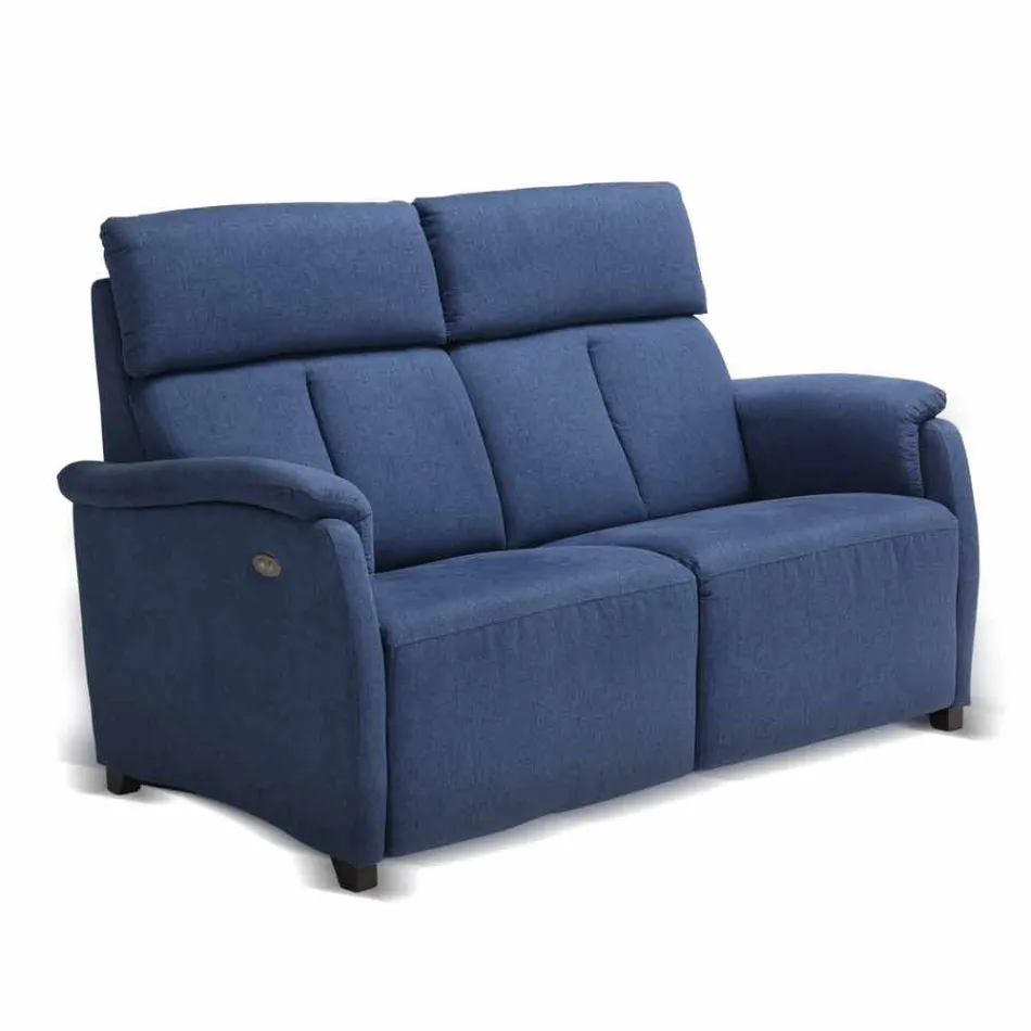Electric relax sofa 2posts, 2 electric chairs Gelso, modern design Viadurini