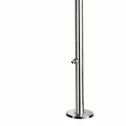 Outdoor shower in chromed stainless steel with foot washer Made in Italy - Modeo Viadurini