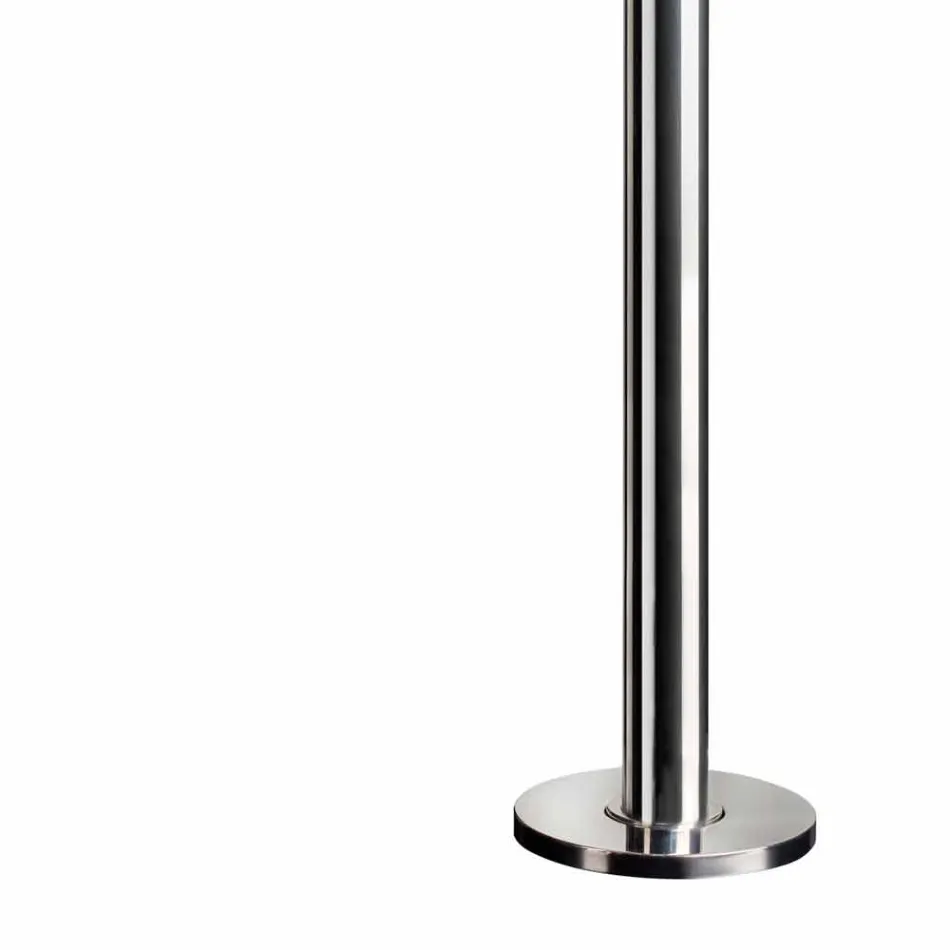 Stainless Steel Garden Shower with Round Shower Head Made in Italy - Norton Viadurini