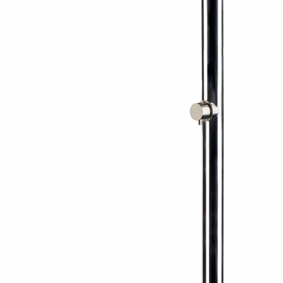 Outdoor Shower in Steel with Mixer and Round Showerhead Made in Itay - Yuki Viadurini