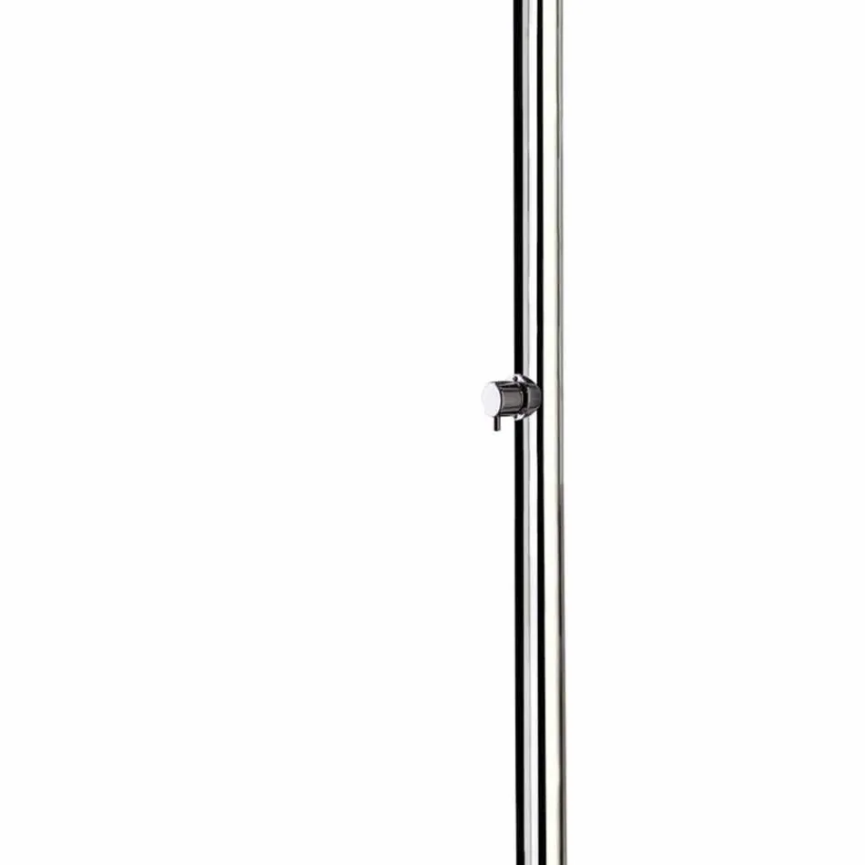 Outdoor Shower in Chromed Stainless Steel with Mixer Made in Italy - Modeo Viadurini