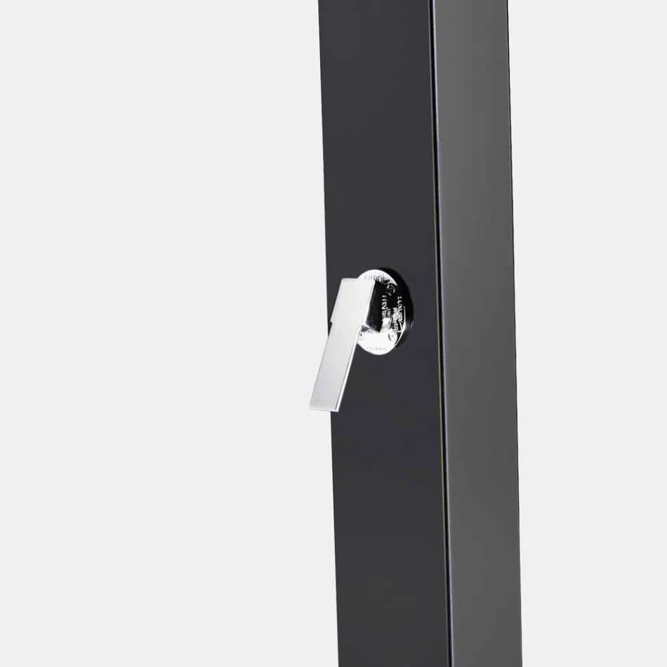 Solar Garden Shower in Steel with Waterfall Jet Made in Italy - Werner Viadurini