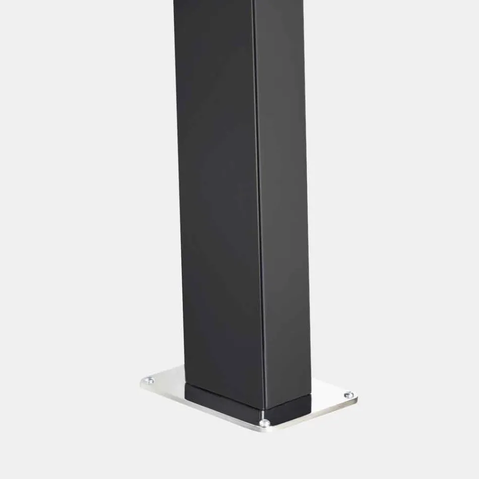 Solar Garden Shower in Steel with Waterfall Jet Made in Italy - Werner Viadurini