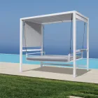 Hanging Garden Swing Made of Painted Aluminum - Broccard Viadurini