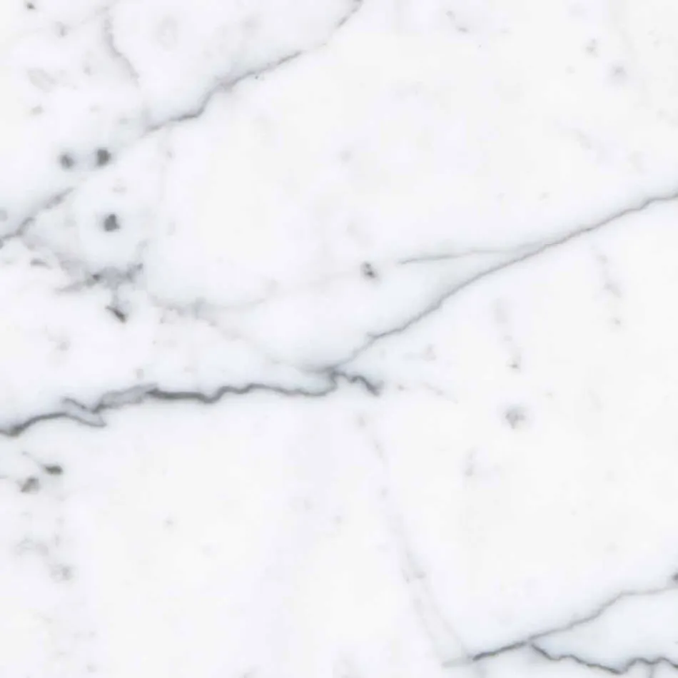 Two Coasters in White and Gray Marble with Cork Made in Italy - Jessa Viadurini