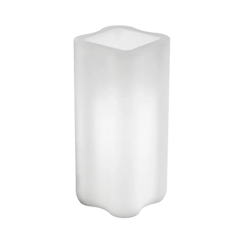 Two-Color Illuminated Polyethylene Column Planter Made in Italy - Barbia Viadurini